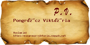 Pongrácz Viktória névjegykártya